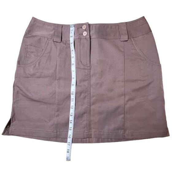 Adidas ClimaCool Women's Skort Brown Buttonfly Pockets Size 8 - Picture 3 of 8